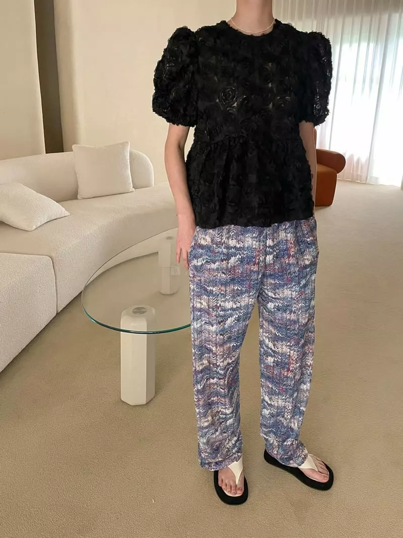 Dailyjud - Korean Women Fashion - #womensfashion - Rose Lace Blouse - 4
