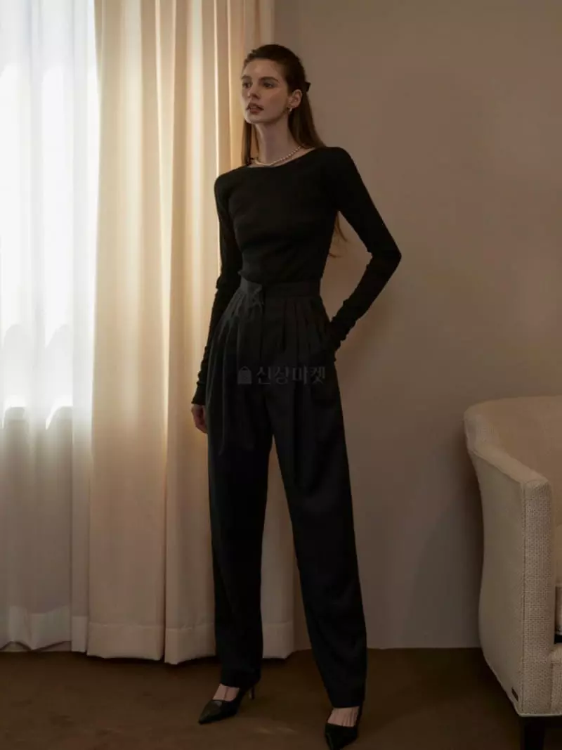 Dailyjud - Korean Women Fashion - #vintagekidsstyle - Wrinkle Pintuck Pants - 4
