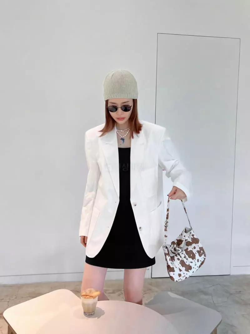Dailyjud - Korean Women Fashion - #restrostyle - Over Fit Jacket