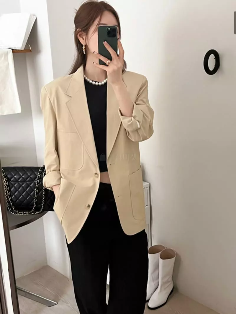 Dailyjud - Korean Women Fashion - #shopsmall - Over Fit Jacket - 3