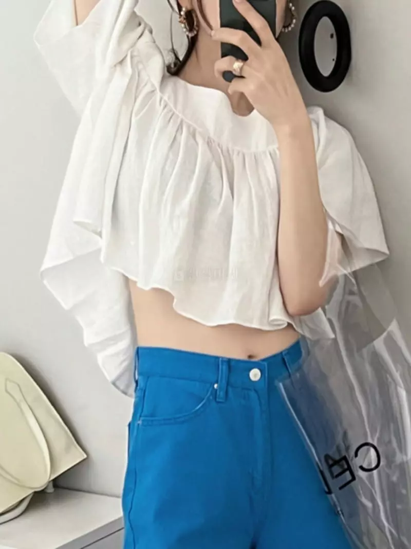 Dailyjud - Korean Women Fashion - #womensfashion - Square Blouse - 3