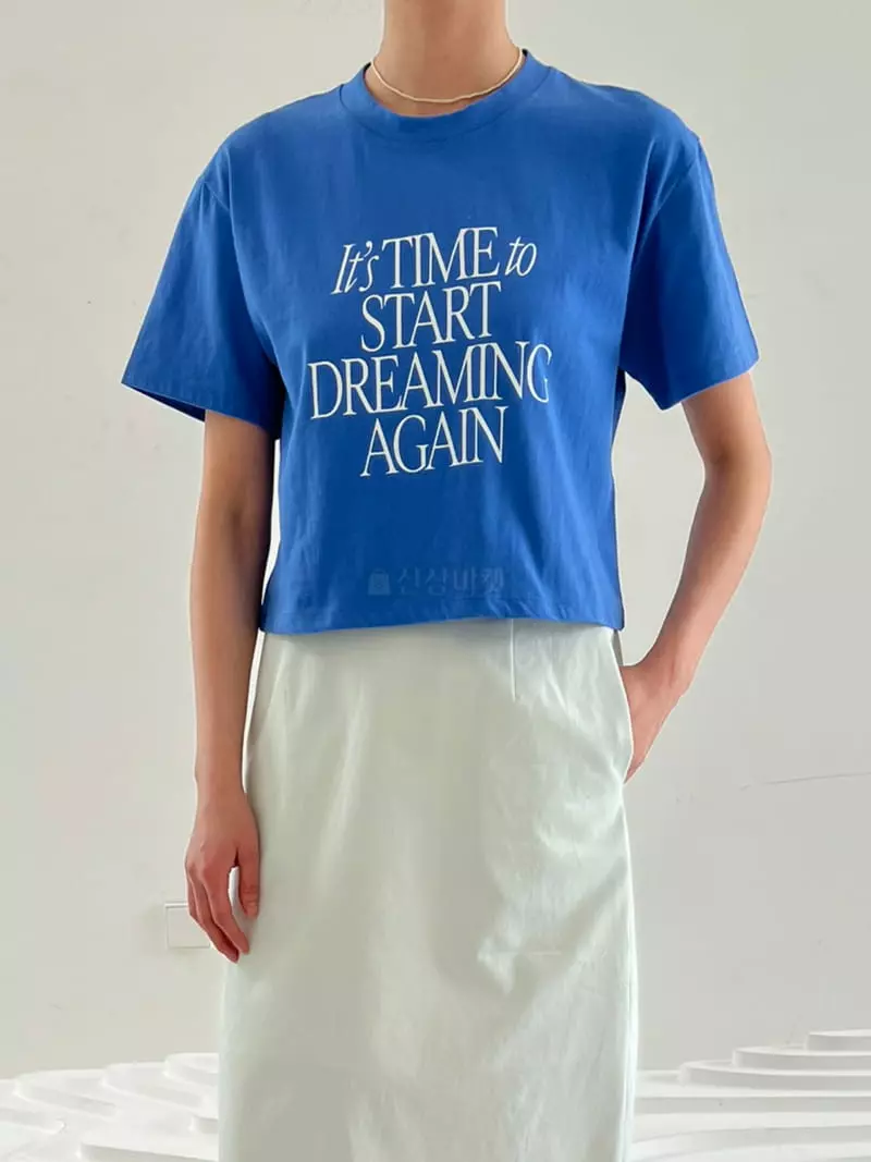 Dailyjud - Korean Women Fashion - #womensfashion - English Crop Tee - 2