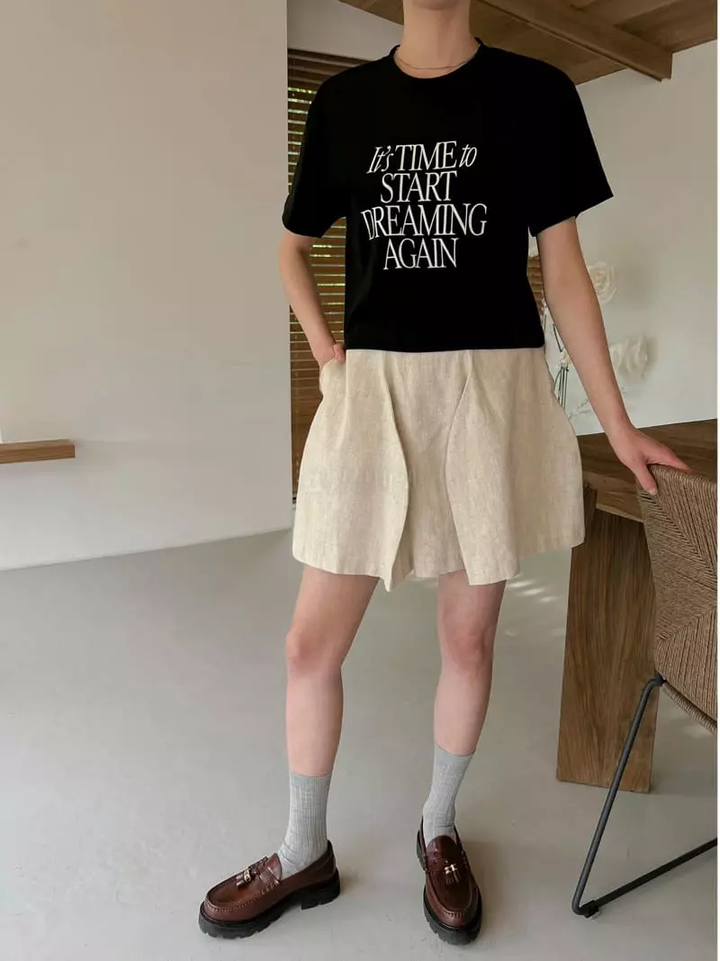 Dailyjud - Korean Women Fashion - #momslook - English Crop Tee - 4
