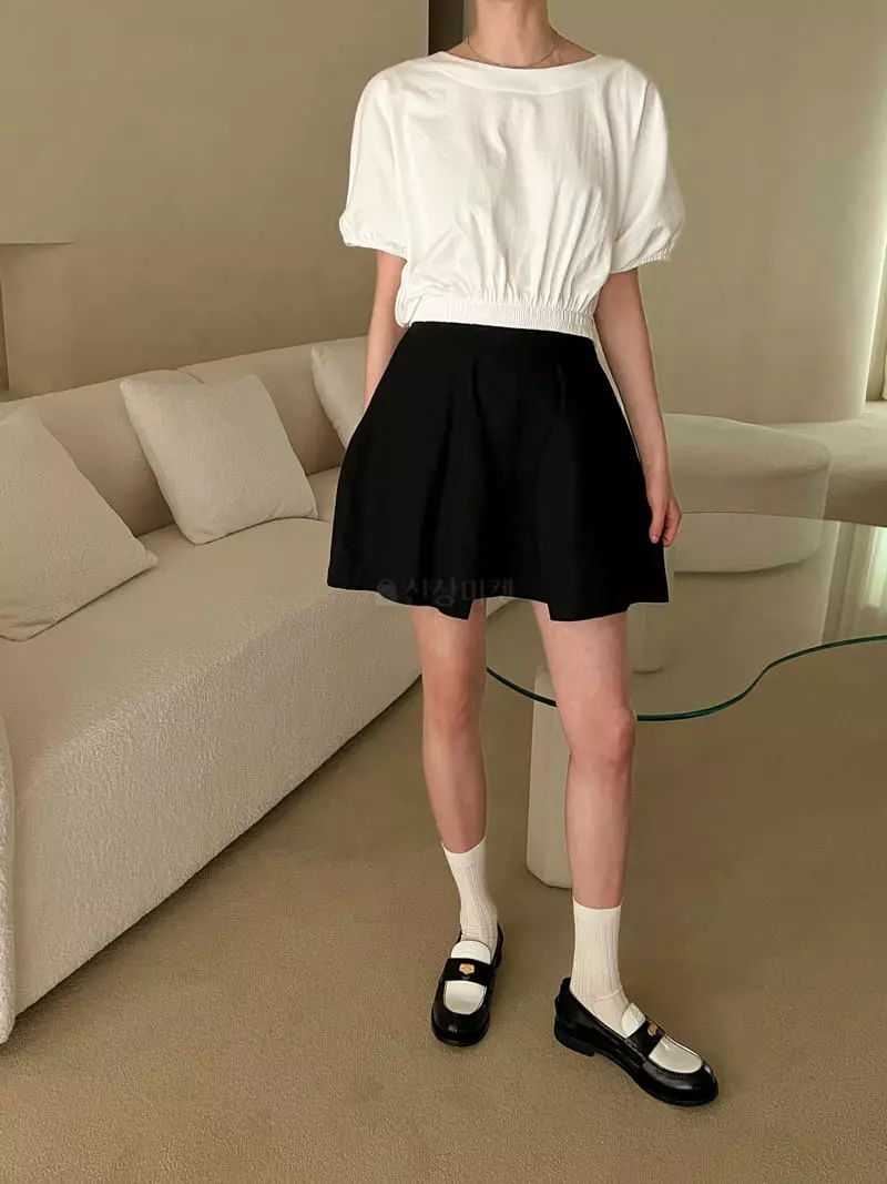 Dailyjud - Korean Women Fashion - #womensfashion - Bottom Banding Tee - 2