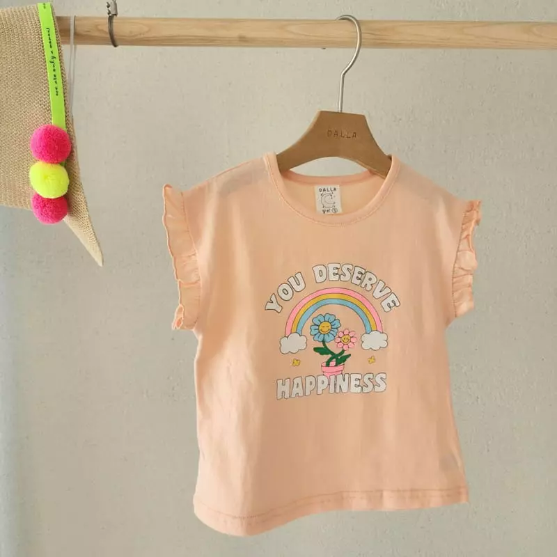 Dalla - Korean Children Fashion - #Kfashion4kids - Rainbow Tee - 3