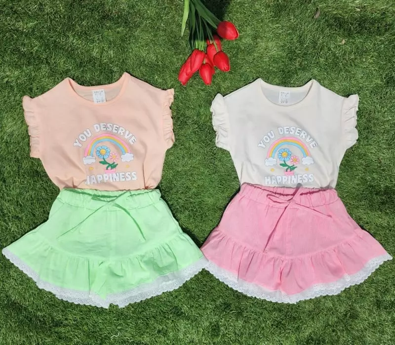 Dalla - Korean Children Fashion - #childofig - Lace Stripes Shorts - 10