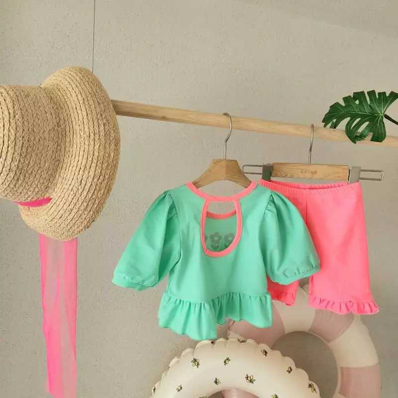Dalla - Korean Children Fashion - #childrensboutique - Cut Swimwear - 8