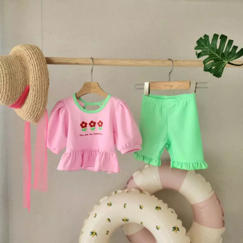 Dalla - Korean Children Fashion - #discoveringself - Cut Swimwear - 10