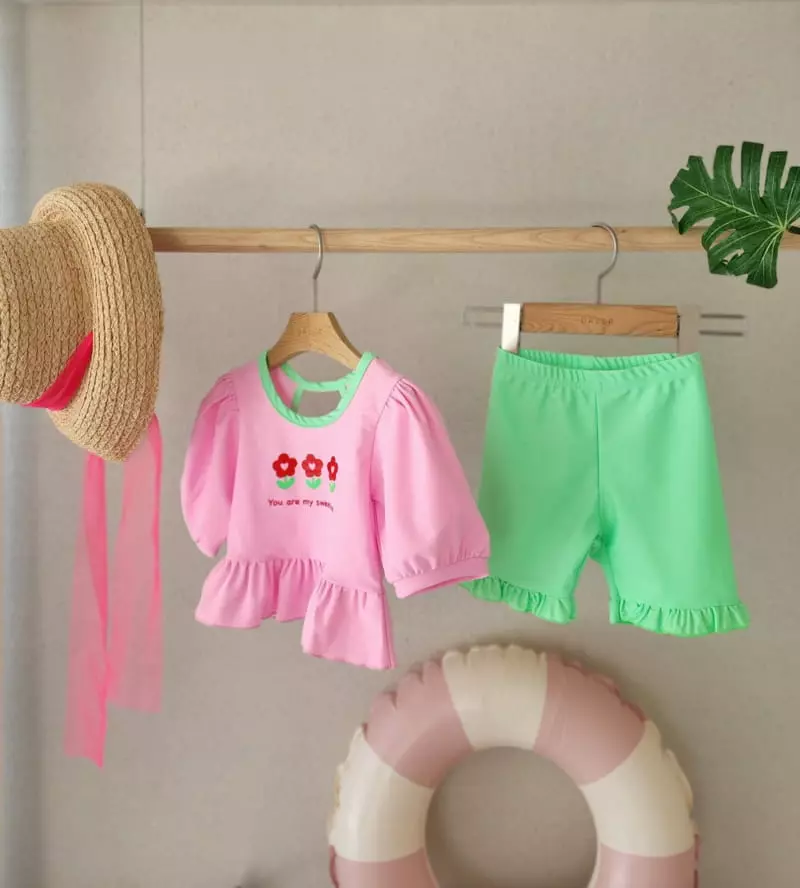 Dalla - Korean Children Fashion - #kidsshorts - Cut Swimwear - 12