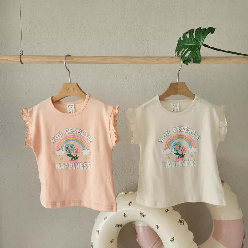 Dalla - Korean Children Fashion - #kidsstore - Rainbow Tee
