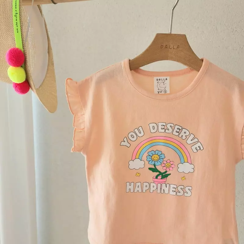 Dalla - Korean Children Fashion - #Kfashion4kids - Rainbow Tee - 4