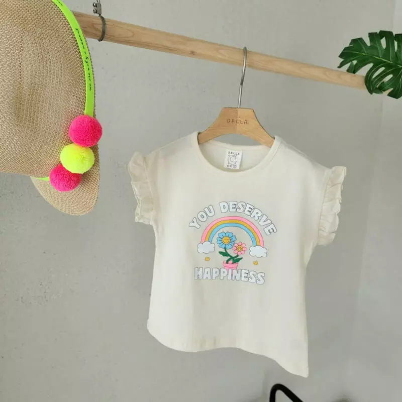 Dalla - Korean Children Fashion - #magicofchildhood - Rainbow Tee - 5
