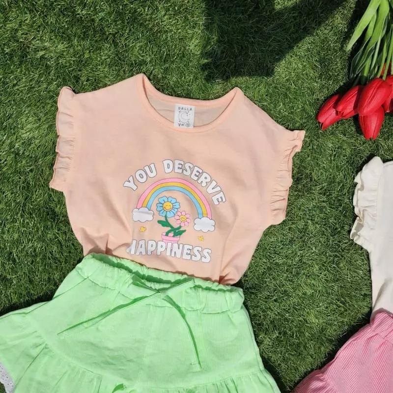 Dalla - Korean Children Fashion - #prettylittlegirls - Rainbow Tee - 7