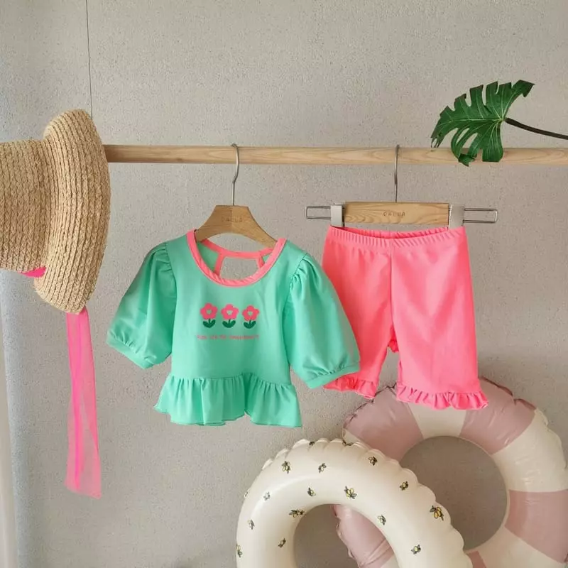 Dalla - Korean Children Fashion - #prettylittlegirls - Cut Swimwear - 3