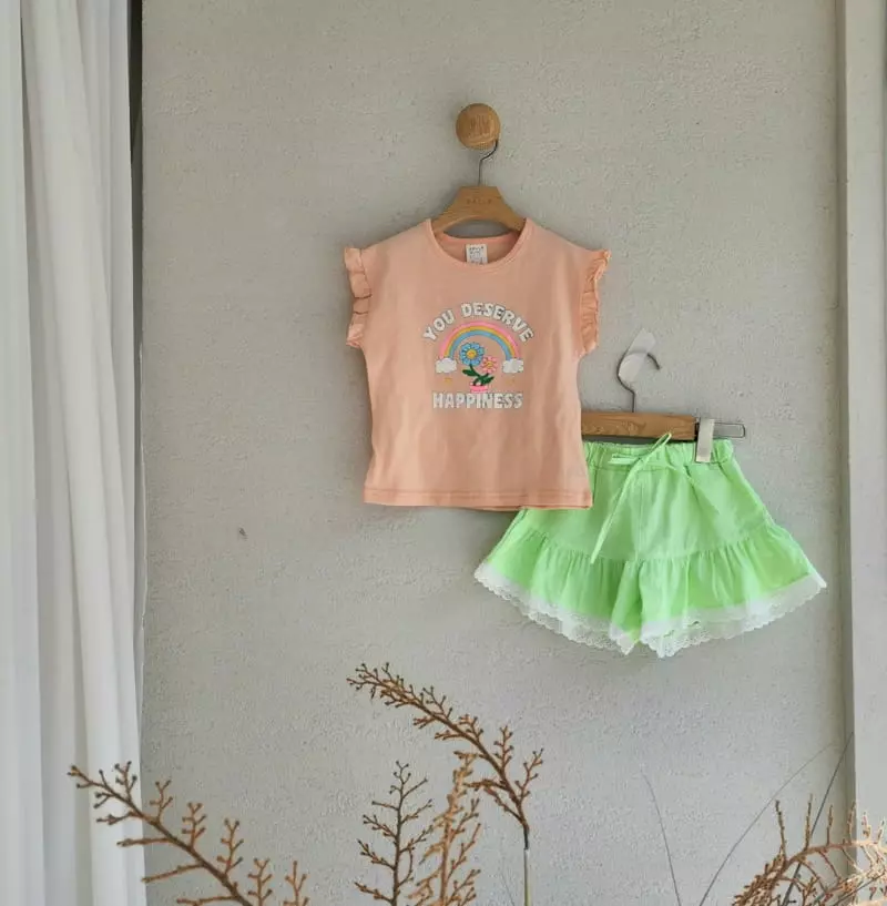 Dalla - Korean Children Fashion - #stylishchildhood - Lace Stripes Shorts - 9