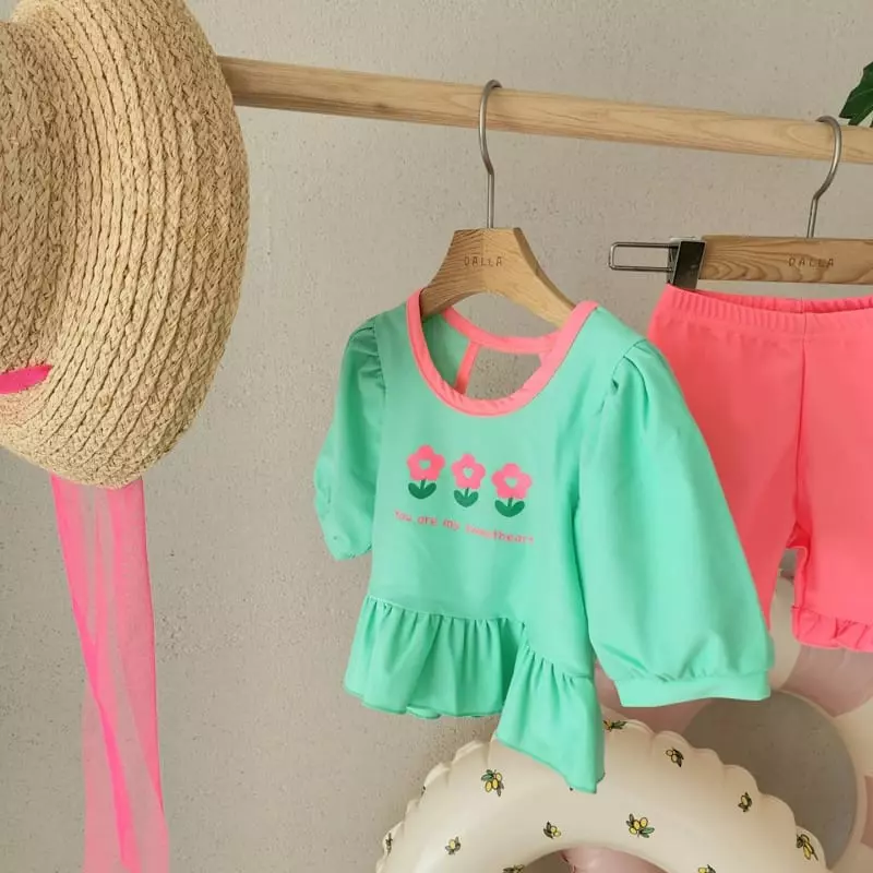 Dalla - Korean Children Fashion - #stylishchildhood - Cut Swimwear - 6