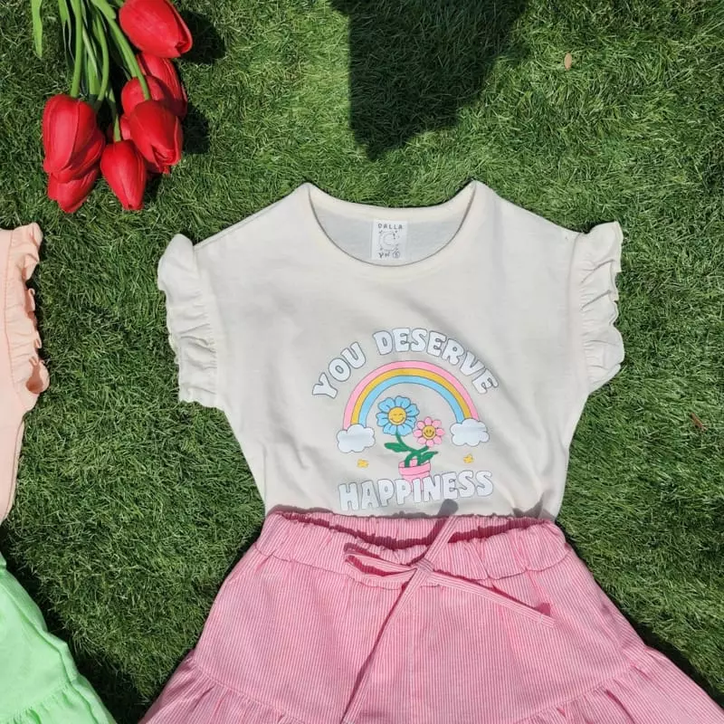 Dalla - Korean Children Fashion - #todddlerfashion - Rainbow Tee - 8