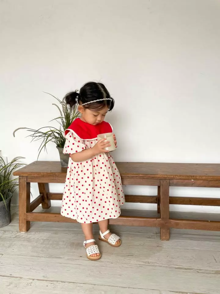 Dano - Korean Children Fashion - #prettylittlegirls - Circle Sailor One-piece - 4