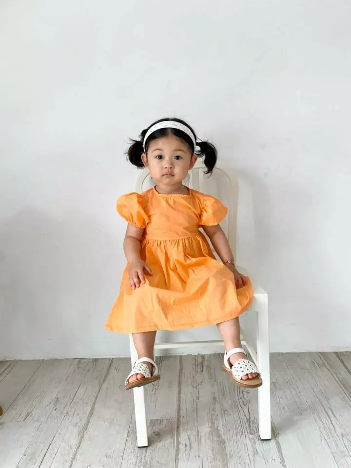 Dano - Korean Children Fashion - #childofig - Back Shirring One-piece - 3