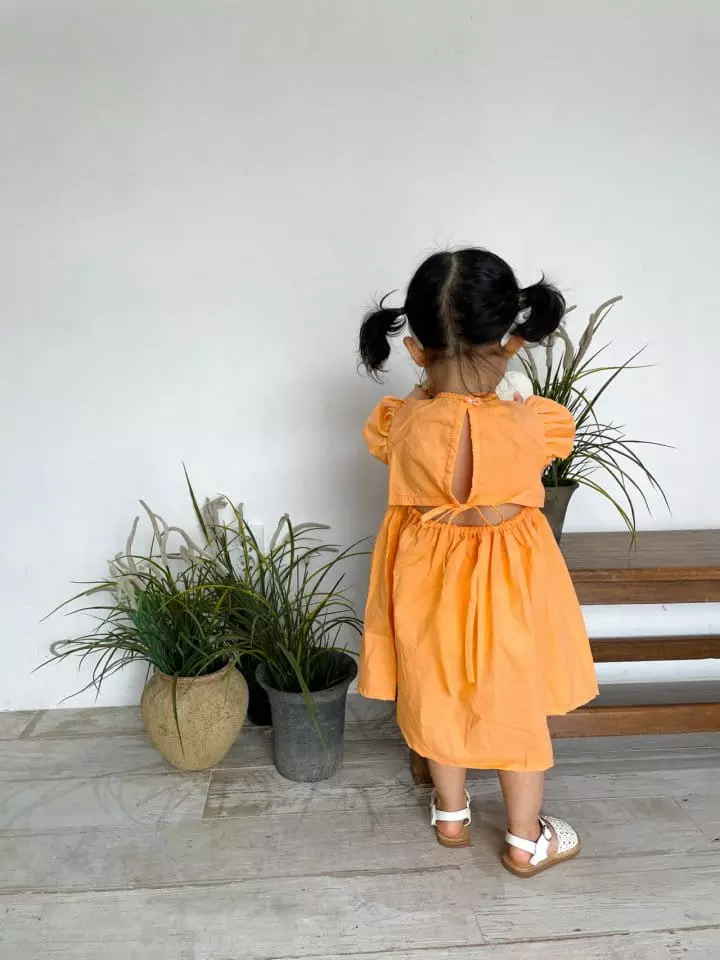 Dano - Korean Children Fashion - #childofig - Back Shirring One-piece - 4