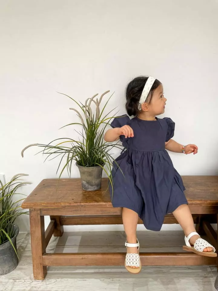 Dano - Korean Children Fashion - #designkidswear - Back Shirring One-piece - 5