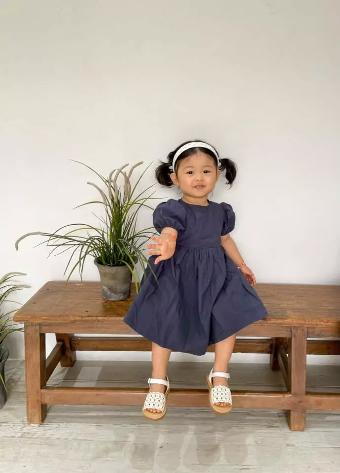 Dano - Korean Children Fashion - #discoveringself - Back Shirring One-piece - 6
