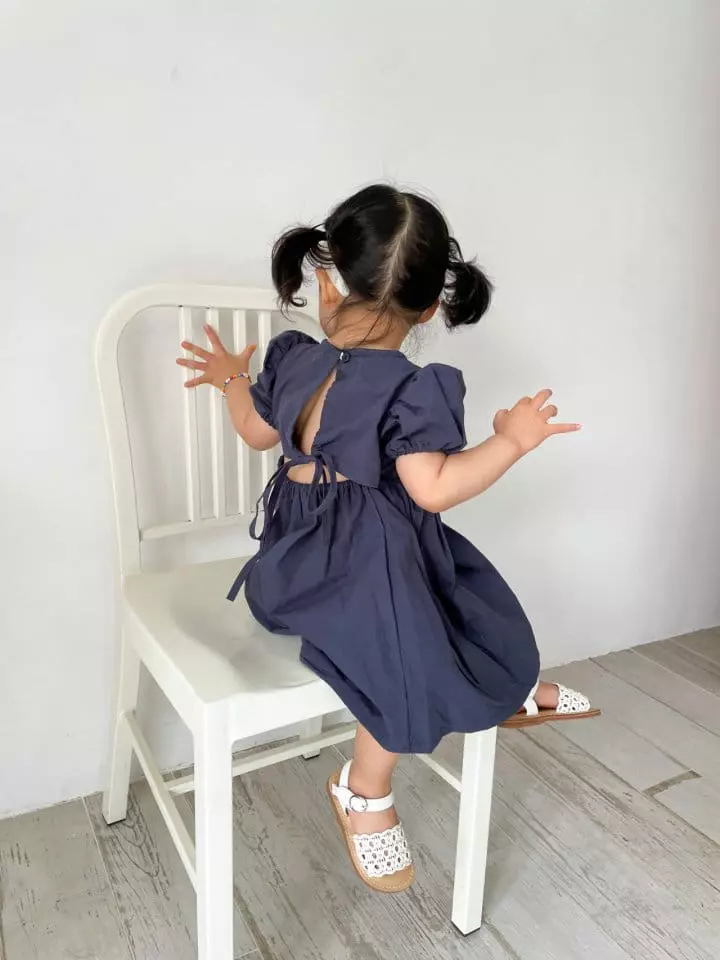 Dano - Korean Children Fashion - #fashionkids - Back Shirring One-piece - 7