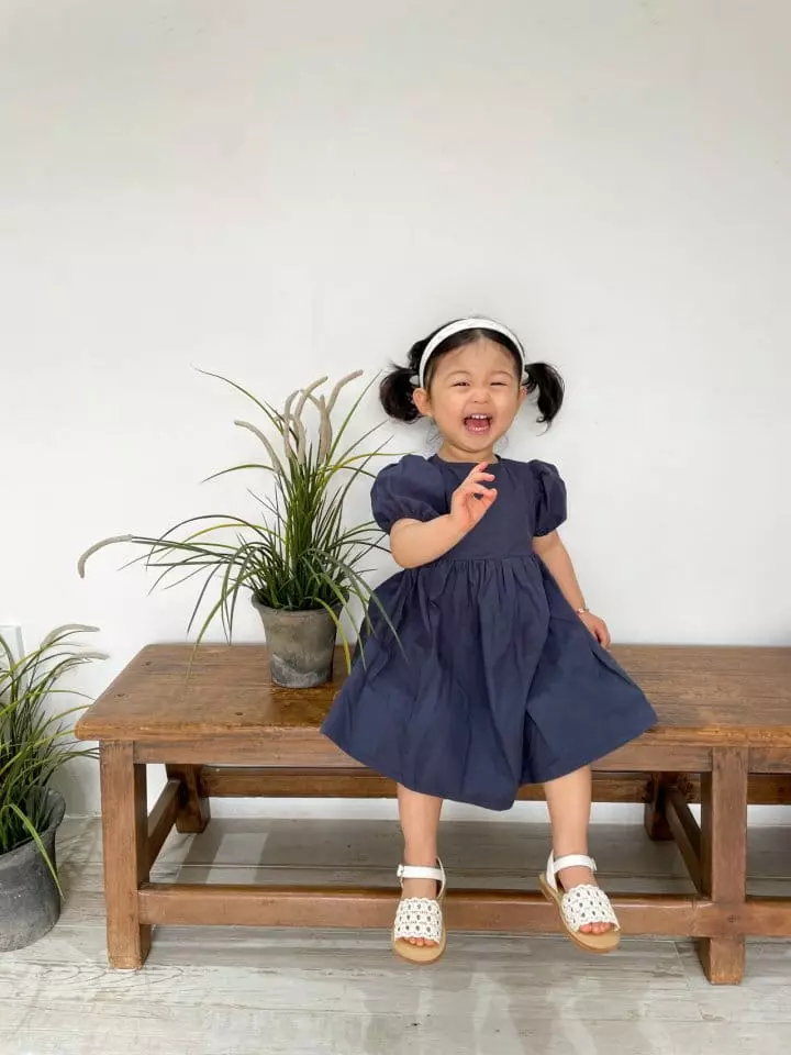 Dano - Korean Children Fashion - #kidsshorts - Back Shirring One-piece - 8