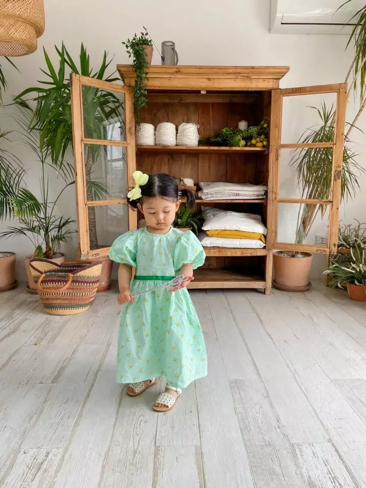 Dano - Korean Children Fashion - #kidsstore - Big Shirring Sleeves One-piece - 7