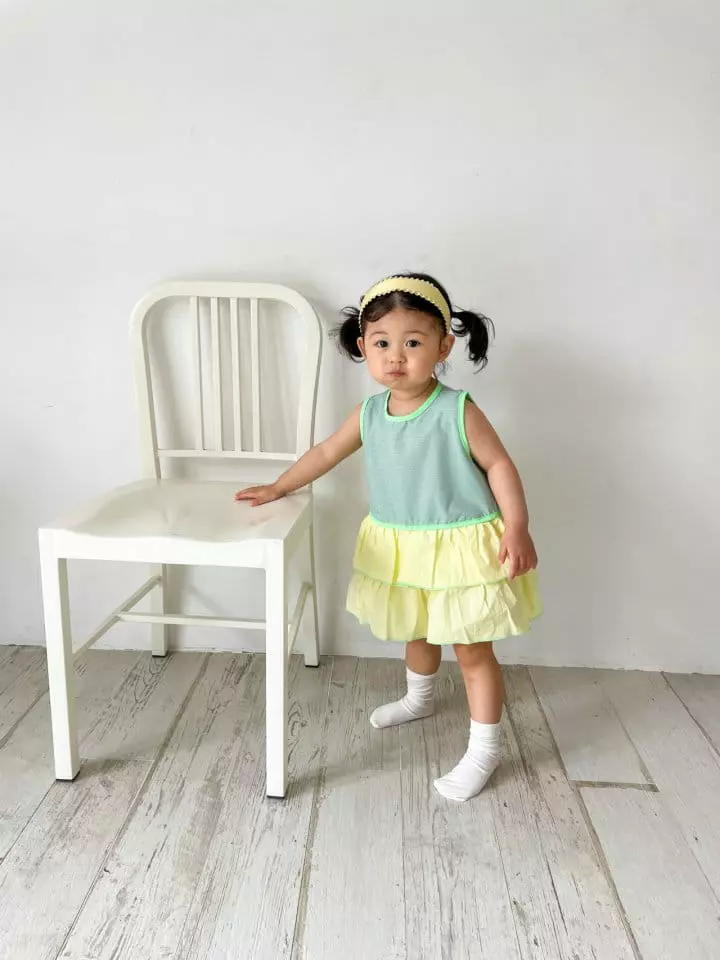 Dano - Korean Children Fashion - #kidsstore - Cancan One-piece - 5