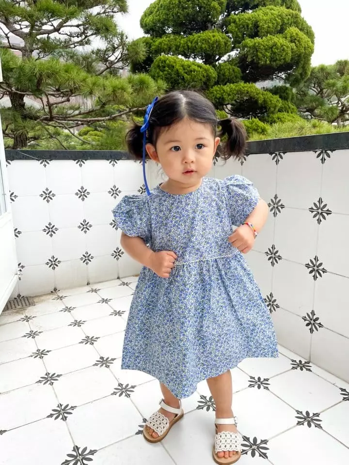 Dano - Korean Children Fashion - #kidsstore - Tulip Sleeves One-piece - 4
