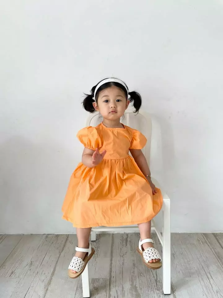 Dano - Korean Children Fashion - #prettylittlegirls - Back Shirring One-piece