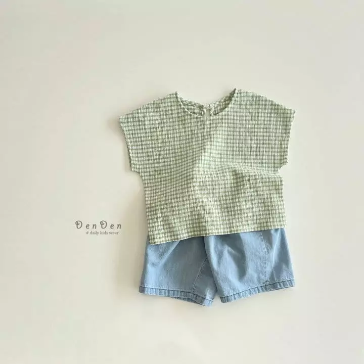 Denden - Korean Children Fashion - #childofig - Labin Pocket Denim Shirts - 8