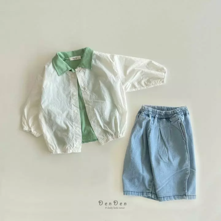 Denden - Korean Children Fashion - #childofig - Pintuck Denim Pants - 3