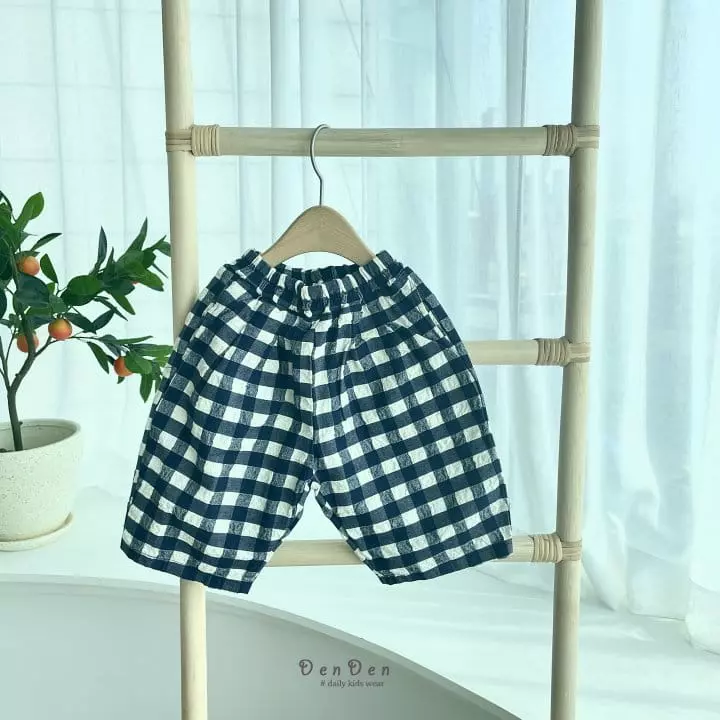 Denden - Korean Children Fashion - #childofig - Pintuck Check Pants - 2