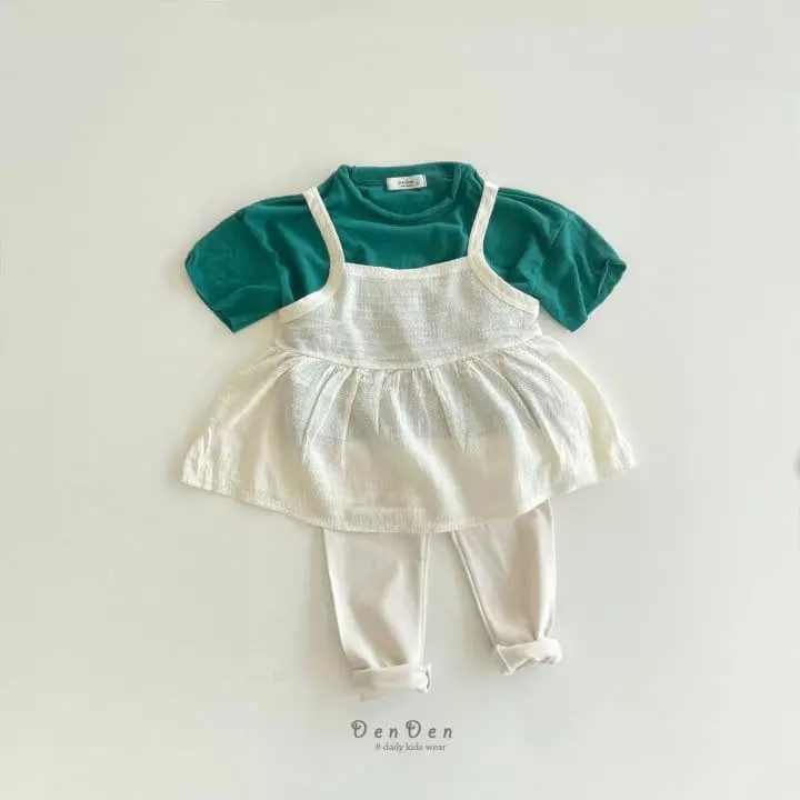 Denden - Korean Children Fashion - #childrensboutique - Frill String Sleeveless - 12