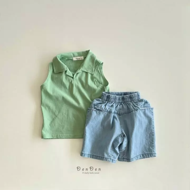 Denden - Korean Children Fashion - #childrensboutique - Labin Pocket Denim Shirts - 9