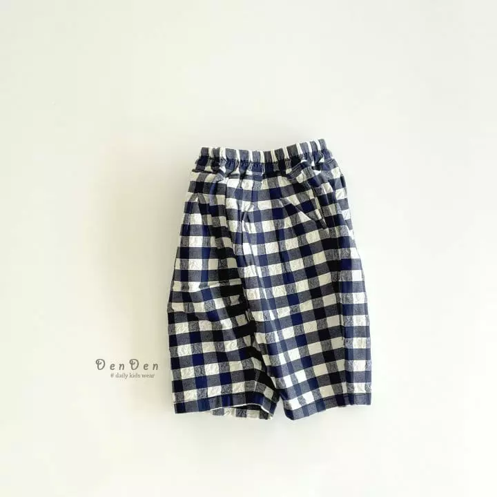 Denden - Korean Children Fashion - #childofig - Pintuck Check Pants - 4