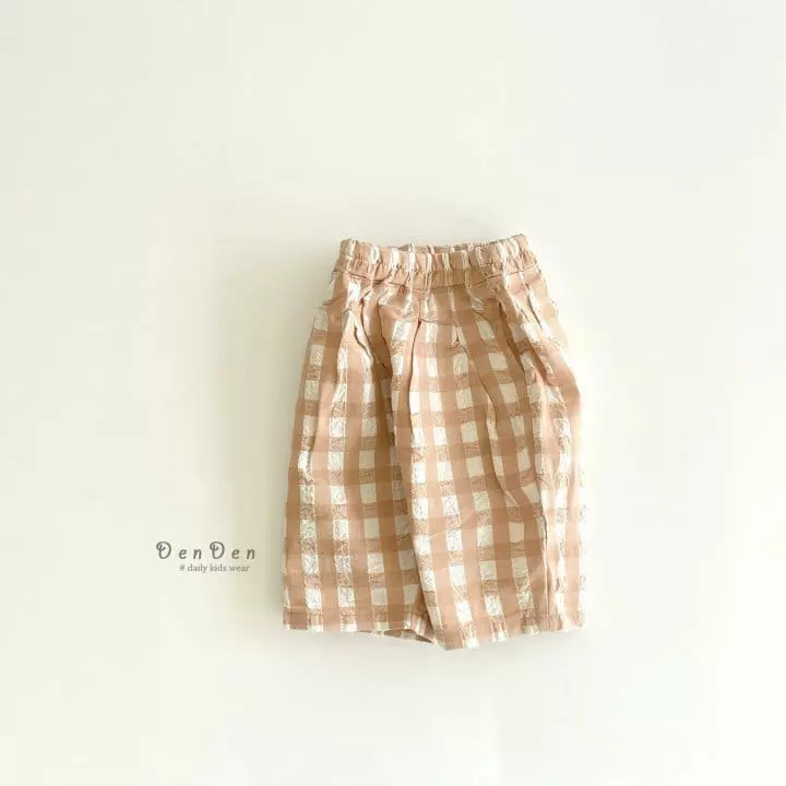 Denden - Korean Children Fashion - #designkidswear - Pintuck Check Pants - 5
