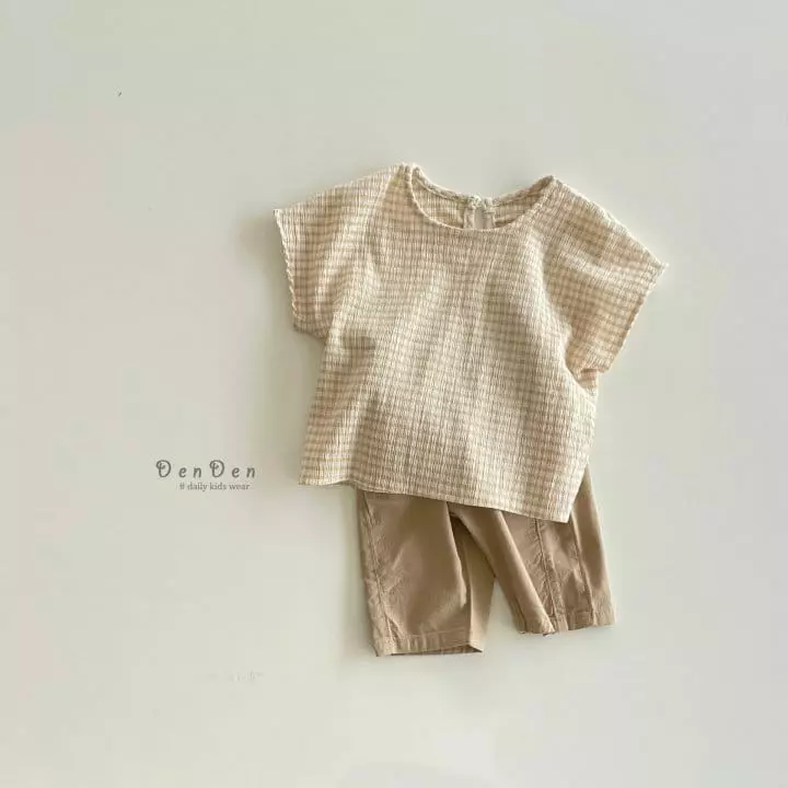 Denden - Korean Children Fashion - #discoveringself - Pleats Check Shirt - 8
