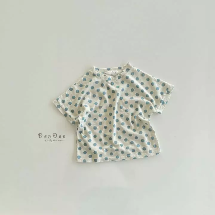 Denden - Korean Children Fashion - #discoveringself - Dot Tee - 2