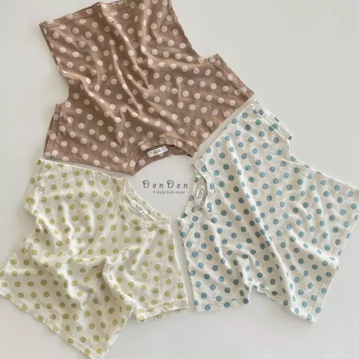 Denden - Korean Children Fashion - #fashionkids - Dot Tee - 4