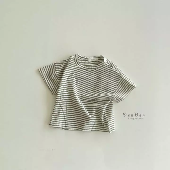 Denden - Korean Children Fashion - #kidsshorts - Sabana Stripes Tee - 3
