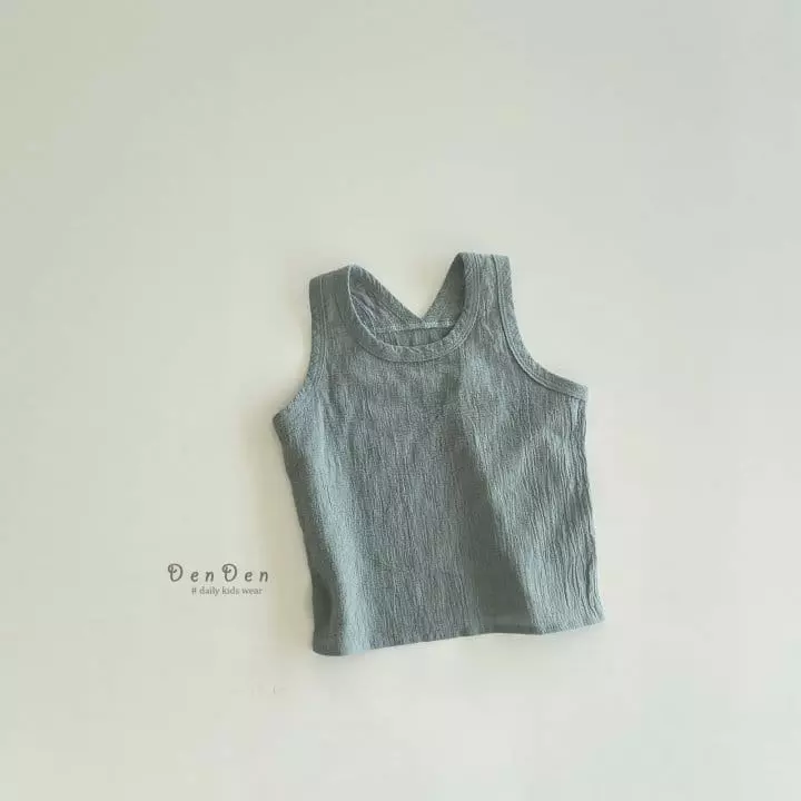 Denden - Korean Children Fashion - #kidsstore - Solsol Piping Sleeveless - 2