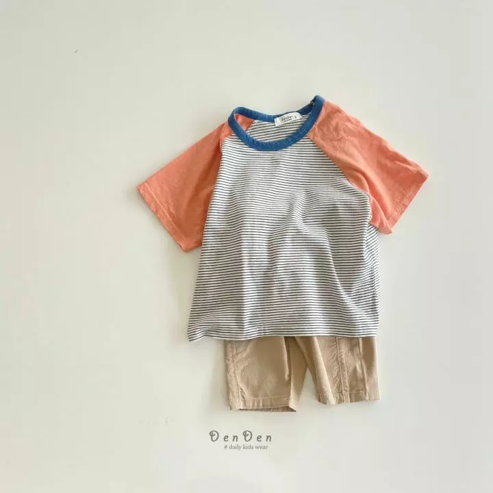Denden - Korean Children Fashion - #kidsstore - Boxy Color Tee - 7