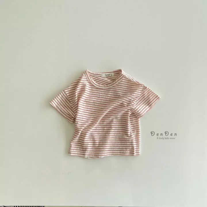 Denden - Korean Children Fashion - #kidsshorts - Sabana Stripes Tee - 4