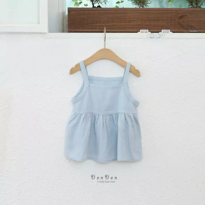 Denden - Korean Children Fashion - #kidzfashiontrend - Frill String Sleeveless - 2