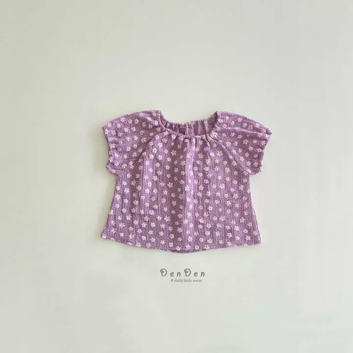 Denden - Korean Children Fashion - #littlefashionista - Flower Blouse