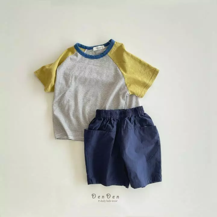 Denden - Korean Children Fashion - #littlefashionista - Boxy Color Tee - 10