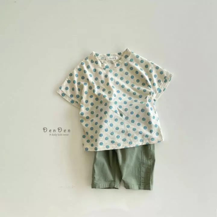 Denden - Korean Children Fashion - #littlefashionista - Dot Tee - 8